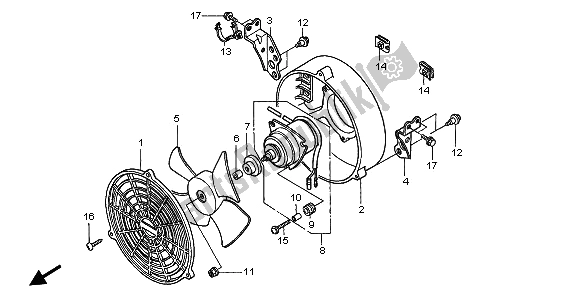 Todas las partes para Ventilador de Honda TRX 450 ES Foreman 2000