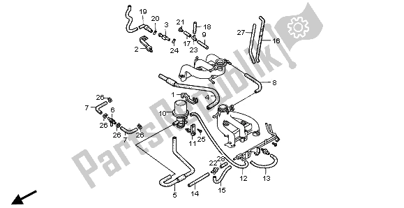 Toutes les pièces pour le Tube (sauf Ar-si-sw) du Honda GL 1500A 1995