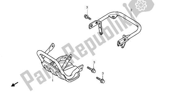 All parts for the Carry Pipe of the Honda TRX 300 EX Fourtrax 2000