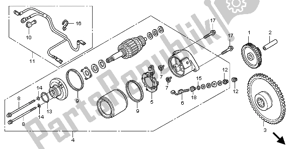 Todas las partes para Motor De Arranque de Honda PES 125 2006