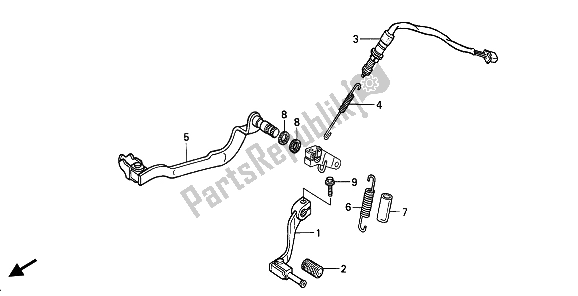 Tutte le parti per il Pedale del Honda XRV 750 Africa Twin 1991