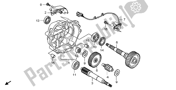 All parts for the Transmission of the Honda NSS 250A 2009