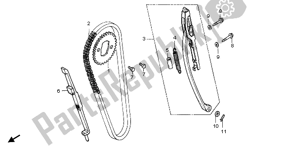 Todas las partes para Cadena De Levas Y Tensor de Honda CB 250 1996