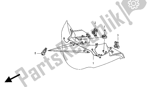 Wszystkie części do Uprz?? Sub Owiewki Honda GL 1500 SE 2000