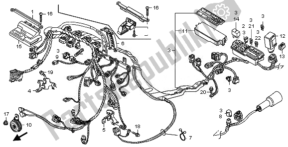 Todas las partes para Arnés De Cables de Honda CBR 600 RR 2010