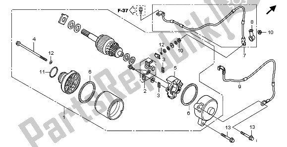 Alle onderdelen voor de Startmotor van de Honda CBR 125 RW 2011