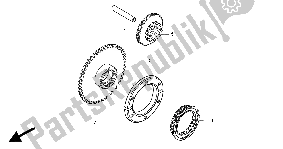 Todas las partes para Embrague De Arranque de Honda CB 500 2000