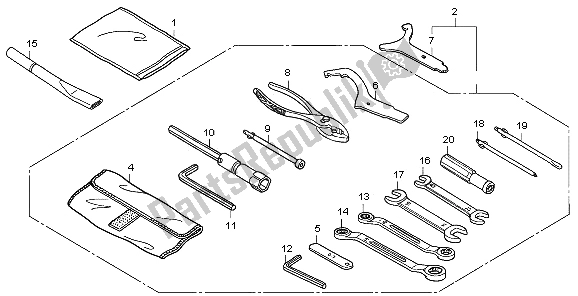 Tutte le parti per il Utensili del Honda VFR 800 2009