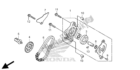 Todas las partes para Bomba De Aceite de Honda SH 300 RA 2013