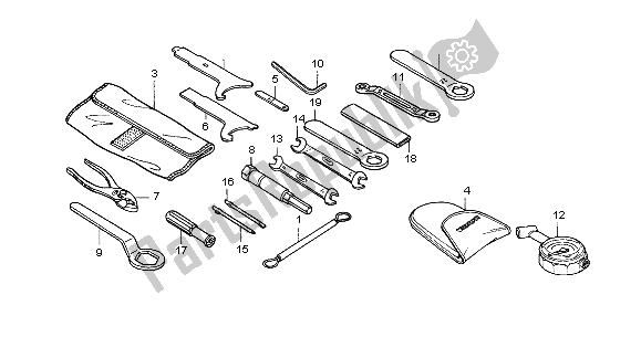 Todas las partes para Herramientas de Honda CBR 600 RR 2004