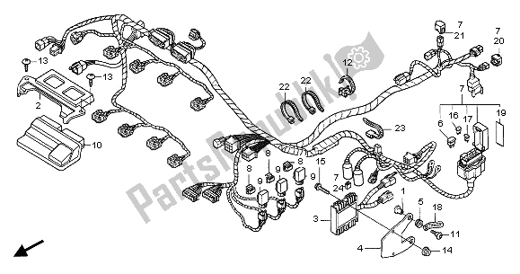 Todas las partes para Arnés De Cables de Honda CBR 600 RR 2005