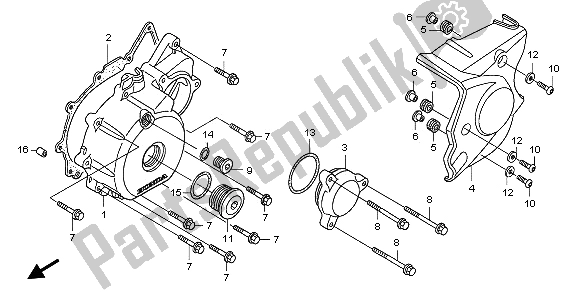 Todas as partes de Tampa Do Cárter do Honda CB 1300A 2009