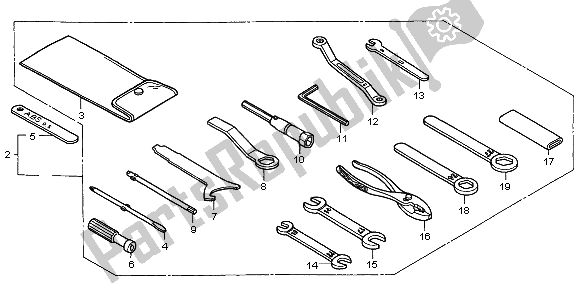 Todas las partes para Herramientas de Honda ST 1100A 2001