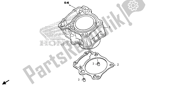All parts for the Cylinder of the Honda CRF 250L 2013
