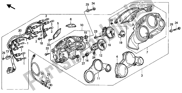 Wszystkie części do Metr (mph) Honda CBR 600F 1991