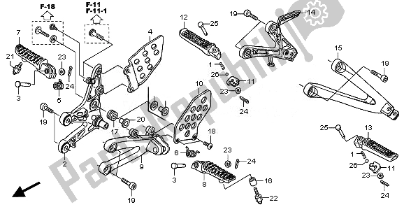 Todas las partes para Paso de Honda CBR 600 RR 2011