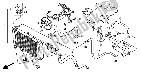 Tutte le parti per il Termosifone del Honda CBR 250R 2011