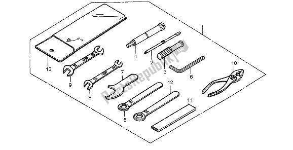 Toutes les pièces pour le Outils du Honda VT 125C 2008