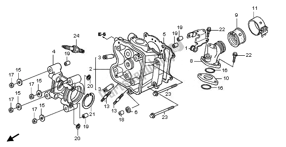 Toutes les pièces pour le Culasse du Honda FES 125 2011