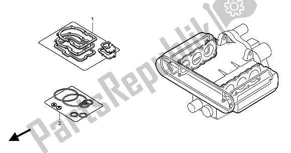 Todas las partes para Kit De Juntas Eop-1 A de Honda GL 1800A 2004