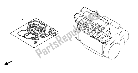 All parts for the Eop-1 Gasket Kit A of the Honda CBR 600F 2001