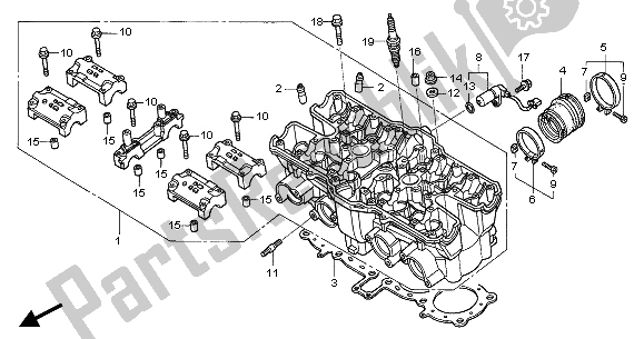 Wszystkie części do G? Owica Cylindra Honda CB 1300 2005