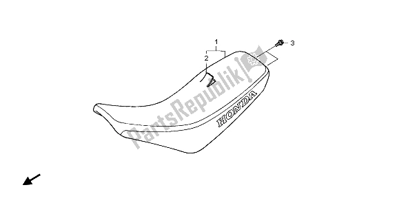 Wszystkie części do Siedzenie Honda CRF 70F 2009