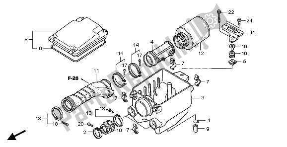 Todas las partes para Filtro De Aire de Honda TRX 300 EX Sportrax 2006