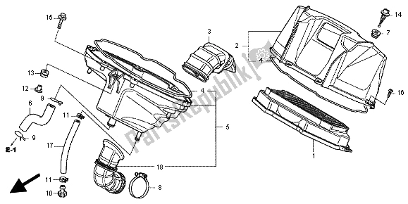 Todas las partes para Filtro De Aire de Honda NC 700X 2012