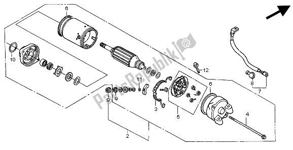 Todas las partes para Motor De Arranque de Honda VT 750C 1997