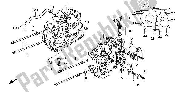 Toutes les pièces pour le Carter du Honda ANF 125 2011