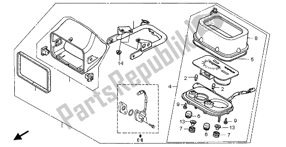 Tutte le parti per il Metro del Honda TRX 400 FW Fourtrax Foreman 2000