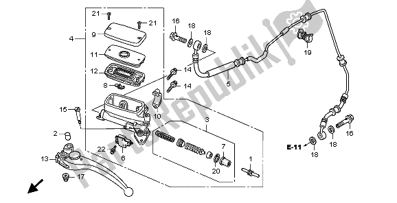 Tutte le parti per il Pompa Frizione del Honda CB 1300 SA 2009