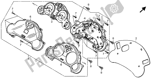 Toutes les pièces pour le Mètre (mph) du Honda XL 125V 2009