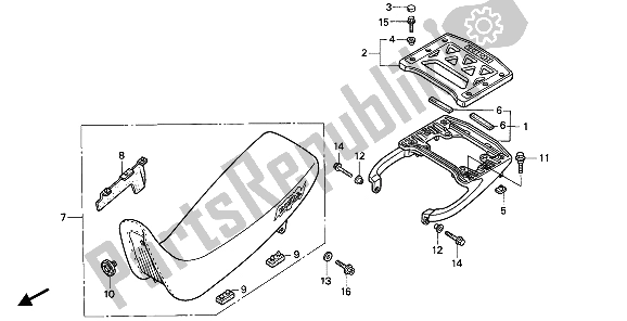 Todas las partes para Asiento de Honda NX 650 1992