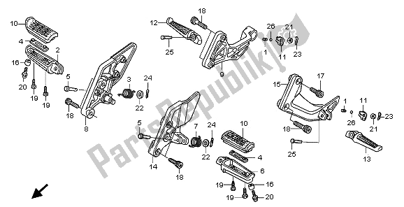 Tutte le parti per il Passo del Honda CB 1300 2009