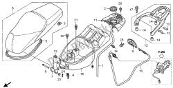 asiento y caja de equipaje