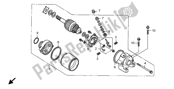 Toutes les pièces pour le Demarreur du Honda CRF 450X 2011