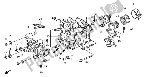 Todas las partes para Cabeza De Cilindro de Honda FES 125A 2011