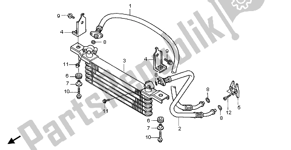 Todas las partes para Enfriador De Aceite de Honda TRX 400 FW Fourtrax Foreman 2000