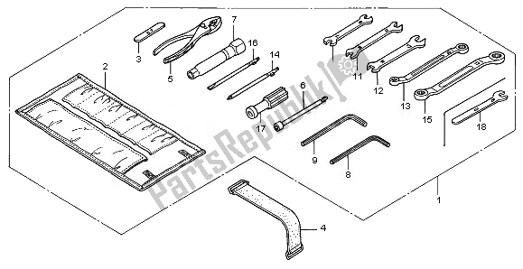 All parts for the Tools of the Honda GL 1800 2008