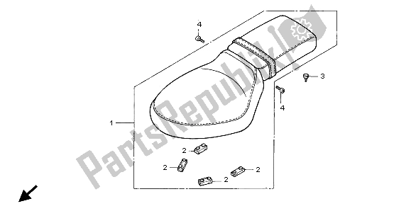 Alle onderdelen voor de Stoel van de Honda VT 600C 1999