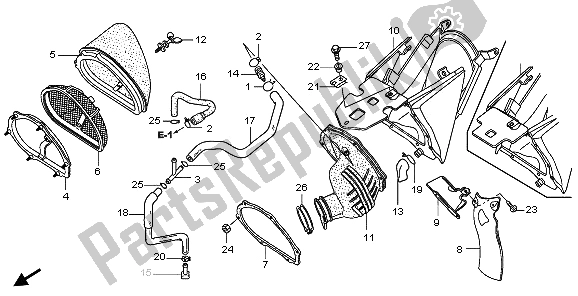 Tutte le parti per il Filtro Dell'aria del Honda CRF 250R 2006