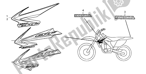 All parts for the Mark of the Honda CRF 250X 2008