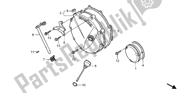 All parts for the Clutch Cover of the Honda CB 750F2 1995