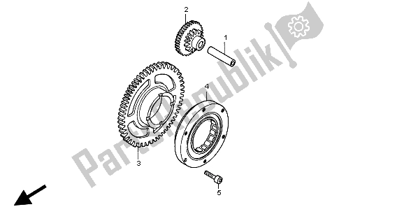 Todas las partes para Embrague De Arranque de Honda CBR 1100 XX 1999