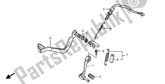 All parts for the Pedal of the Honda XRV 750 Africa Twin 1995