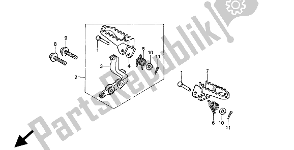 Wszystkie części do Krok Honda XR 250R 1994