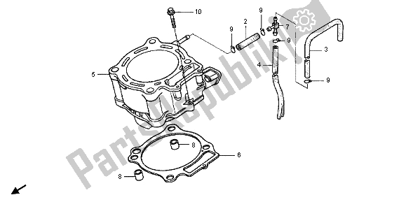 Todas as partes de Cilindro do Honda CRF 450X 2013