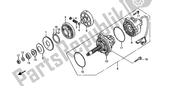 Todas las partes para Generador de Honda ST 1100 1990